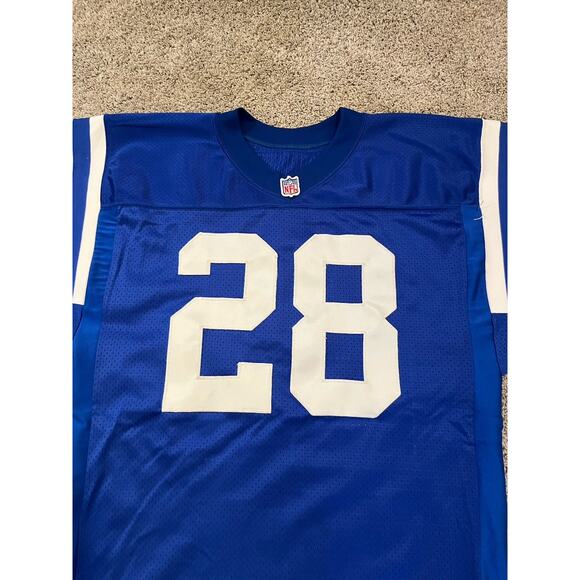 Indianapolis Colts NFL Marshall Faulk #28 Vintage Wilson Jersey XL (48) - Picture 3 of 6
